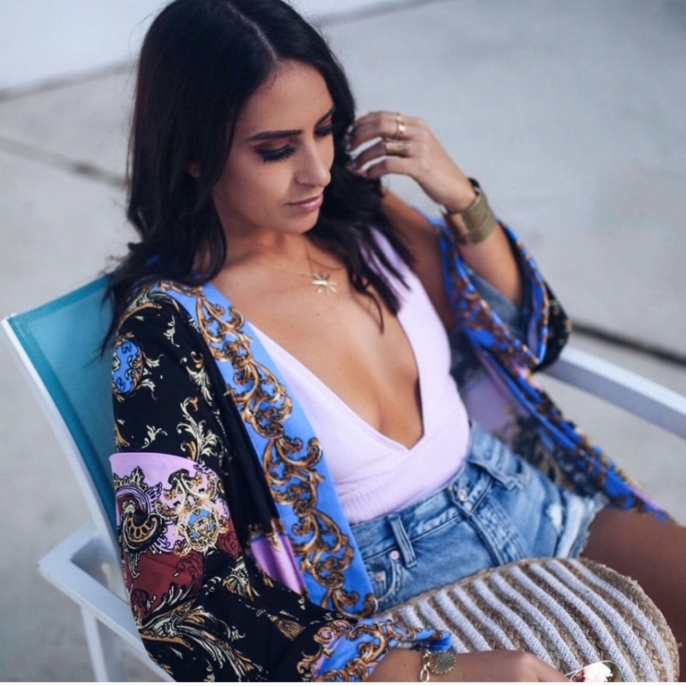 Free People Intimately Let’s Dance Printed Maxi Kimono Duster - Picture 7 of 14